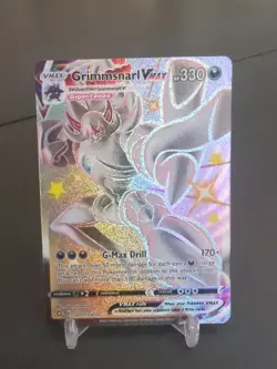 Pokemon TCG Grimmsnarl VMAX Holo Shiny Rare Card Shining Fates SV117 SV122 - Image 1