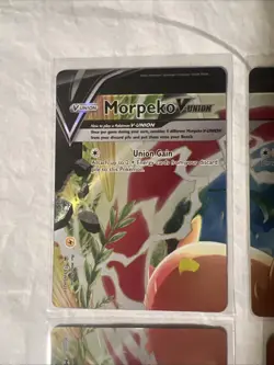 Morpeko V-UNION (Full Set) SWSH Black Star Promo Pokemon Card NM - Image 2