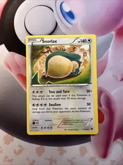 Snorlax 77/124 Rare Fates Collide Pokemon LP + Extras - Image 2