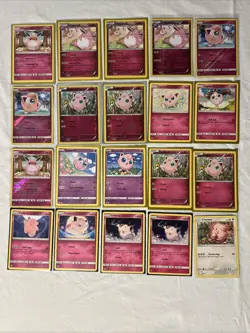 Pokemon TCG XY Jigglypuff 65/124 Wigglytuff 66/124 Reverse Holo 20 Card Lot - Image 1