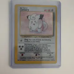 The Pokemon Company Base Set Clefairy 005/102 Holo Rare English 1999 Unlimited - Image 1