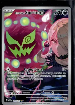 Cynthia's Spiritomb 244/217 Illustration Rare Ascended Heroes Pokemon Holo NM - Image 1