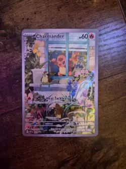 Pokemon TCG Scarlet & Violet Charmander 044 Holo Promo Card Near Mint - Image 1