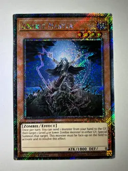 Zombie Master RA03-EN185 Platnium Secret Rare 1st Edition YuGiOh Card - Image 1