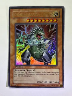 Super Conductor Tyranno SD09-EN001 Ultra Rare 1st Edition YuGiOh Card LP - Image 1