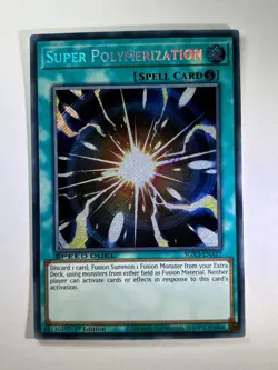 Super Polymerization SGX3-ENA17 Secret Rare 1st Edition YuGiOh Card NM - Image 1