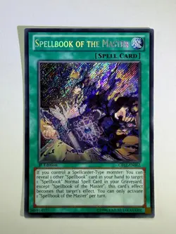 Spellbook Of The Master CBLZ-EN062 Secret Rare 1st Edition YuGiOh Card NM - Image 1