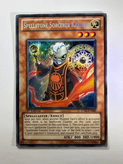 Spellstone Sorcerer Karood STBL-EN083 Secret Rare 1st Edition YuGiOh Card LP - Image 1