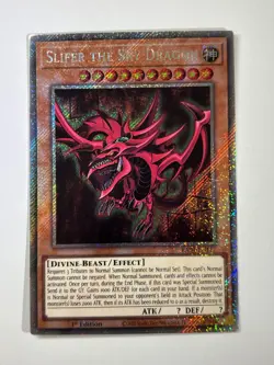 Slifer The Sky Dragon RA04-EN117 Platinum Secret Rare 1st Editoin YuGiOh Card - Image 1