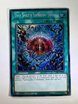 Sinful Spoils of Subversion - Snake Eye DUNE-EN060 Secret Rare 1st Ed Card NM - Image 1