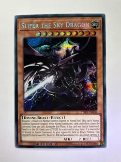 Slifer The Sky Dragon TN19-EN008 Secret Rare Limited Edition YuGiOh Card NM - Image 1