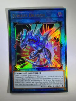Striker Dragon RA01-EN046 Ultimate Rare 1st Edition YuGiOh Card NM - Image 1
