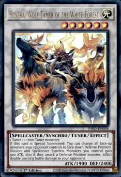 Silvera Wolf Tamer Of The White Forest INFO-EN038 Ultra Rare 1st Edition Card - Image 1