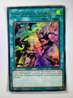 Sky Striker Maneuver - Scizzors Cross IGAS-ENSP1 Ultra Rar 1st Ed YuGiOh Card NM - Image 1