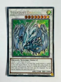 Stardust Dragon L5DD-ENS01 Secret Rare 1st Edition YuGiOh Card NM - Image 1
