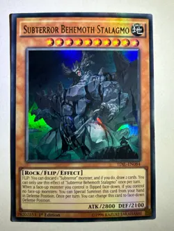 Subterror Behemoth Stalagmo TDIL-EN084 Ultra Rare 1st Edition YuGiOh Card - Image 1