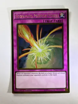 Storming Mirror Force PGL3-EN099 Gold Rare 1st Edition YuGiOh Card NM - Image 1