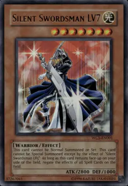 Silent Swordsman LV7 WC5-EN001 Ultra Rare UNL Edition YuGiOh Card NM - Image 1
