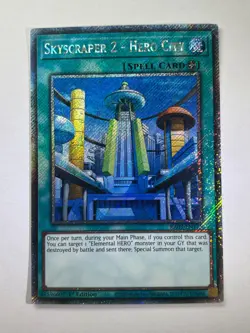 Skyscraper 2 - Hero City RA03-EN175 Platinum Secret Rare 1st Ed YuGiOh Card NM - Image 1