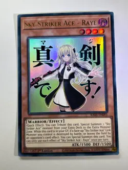 Sky Striker Ace - Raye RA05-EN093 Ultra Rare 1st Edition YuGiOh Card NM - Image 1