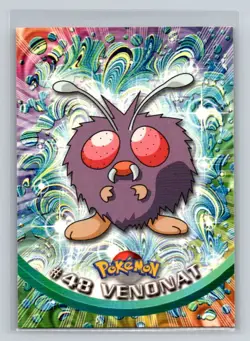 Venonat 1999 Topps Pokemon TV Card #48 NM - LP - Image 1