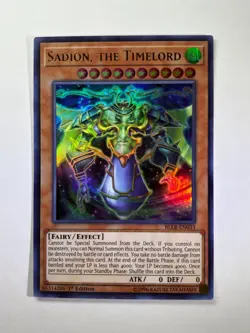 Sadion, The Timelord BLLR-EN033 Ultra Rare 1st Edition YuGiOh Card NM - Image 1