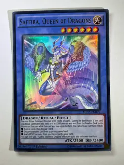 Saffira, Queen Of Dragons MP15-EN095 Ultra Rare 1st Edition YuGiOh Card NM - Image 1