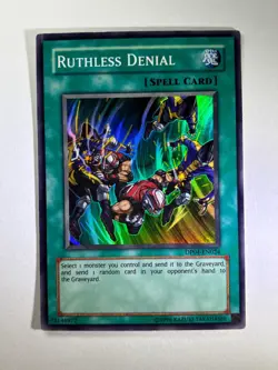 Ruthless Denial DP04-EN024 Super Rare UNL Edition YuGiOh Card LP - Image 1