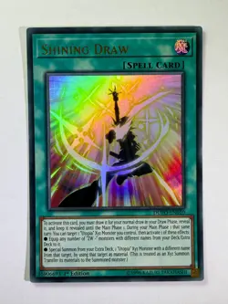 Shining Draw DUPO-EN010 Ultra Rare 1st Edition YuGiOh Card NM - Image 1