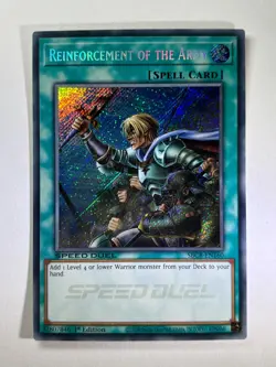 Reinforcement Of The Army SBCB-EN160 Secret Rare 1st Edition YuGiOh Card NM - Image 1
