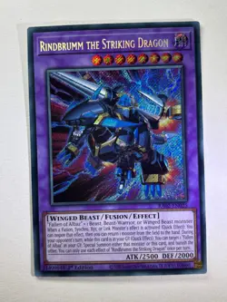 Rindbrumm the Striking Dragon RA02-EN025 Secret Rare 1st Edition YuGiOh Card NM - Image 1