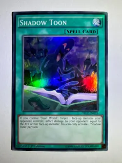 Shadow Toon DRL2-EN025 Super Rare 1st Edition YuGiOh Card LP - Image 1