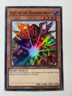 Senju of the Thousand Hands CRBR-EN041 Super Rare 1st Edition YuGiOh Card - Image 1