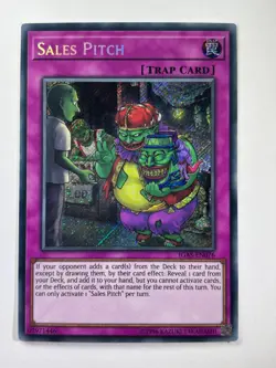 Sales Pitch IGAS-EN076 Secret Rare UNL Edition YuGiOh Card - Image 1