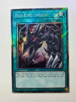 Red-Eyes Insight RA03-EN061 Platinum Secret Rare 1st Edition YuGiOh Card NM - Image 1