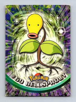 #69 Bellsprout Topps Pokemon Card Tv Animation Edition Blue Logo - Image 1