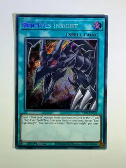 Red-Eyes Insight RA03-EN061 Secret Rare 1st Edition YuGiOh Card NM - Image 1
