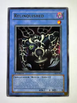 Relinquished SDP-EN001 Ultra Rare 1st Edition YuGiOh Card - Image 1