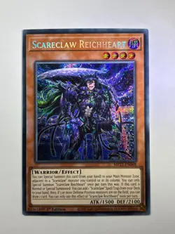 Scareclaw Reichheart MP23-EN068 Prismatic Secret Rare 1st Edition YuGiOh Card NM - Image 1