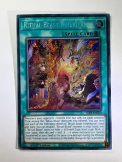 Ritual Beast Inheritance BLTR-EN020 Secret Rare 1st Edition YuGiOh Card NM - Image 1