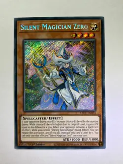 Silent Magician Zero LEDE-EN003 Secret Rare 1st Edition YuGiOh Card NM - Image 1