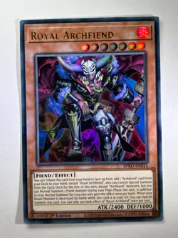 Royal Archfiend BPRO-EN014 Ultra Rare 1st Edition YuGiOh Card NM - Image 1
