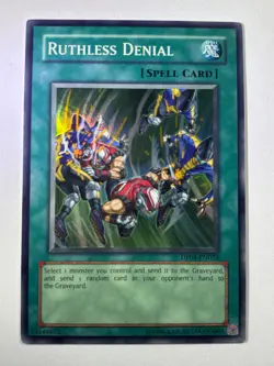 Ruthless Denial DP04-EN024 Super Rare UNL Edition YuGiOh Card NM - Image 1