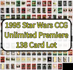 1995 Star Wars CCG Premiere Unlimited White Border 138 Card Lot See Description - Image 1