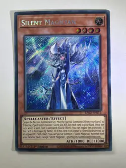 Silent Magician RA02-EN012 Secret Rare 1st Edition YuGiOh Card NM - Image 1