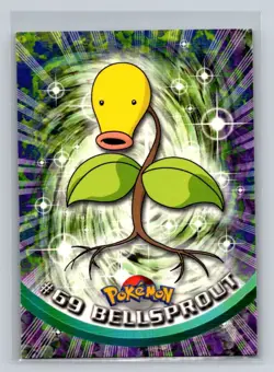 Bellsprout 1999 Topps Pokemon TV Card #69 NM - LP - Image 1
