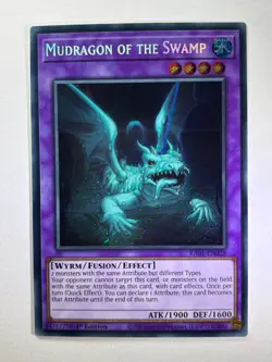 Mudragon of the Swamp RA01-EN028 Secret Rare 1st Edition YuGiOh Card NM - Image 1