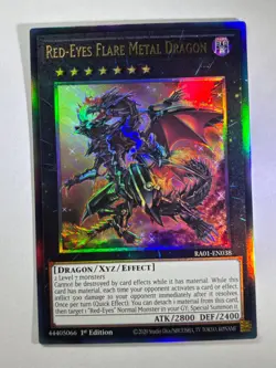 Red-Eyes Flare Metal Dragon RA01-EN038 Ultimate Rare 1st Edition YuGiOh Card NM - Image 1