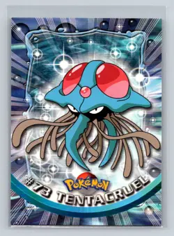 Tentacruel 1999 Topps Pokemon TV Card #73 NM - LP - Image 1