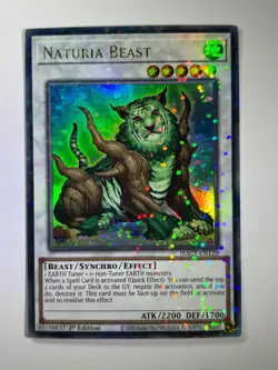 Naturia Beast HAC1-EN120 Ultra Rare Duel Termina 1st Edition YuGiOh Card NM - Image 1